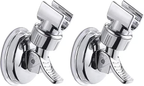 2pcs Adjustable Shower Head Holders Removable Suction Cup Shower Head Bracket No Drill Shower Head Bracket