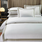 Vera Hotel Border Egyptian Cotton Bedding Set