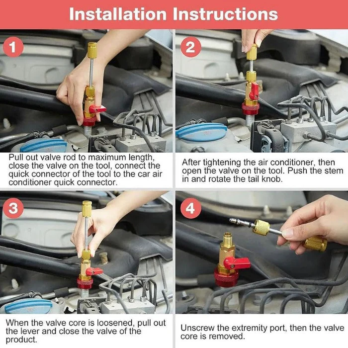 🔥🚗Home & Auto AC Valve Core Remover Installer Tool 💨