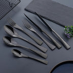 Jet Black Stainless Steel Cutlery Set