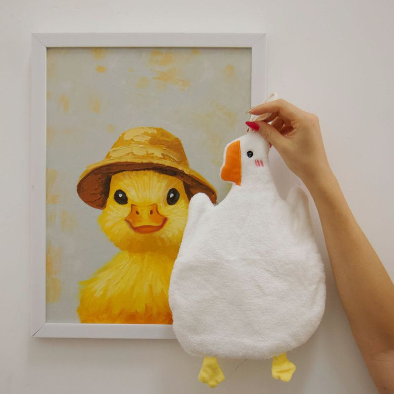Cute Duck Hanging Hand Towel Set