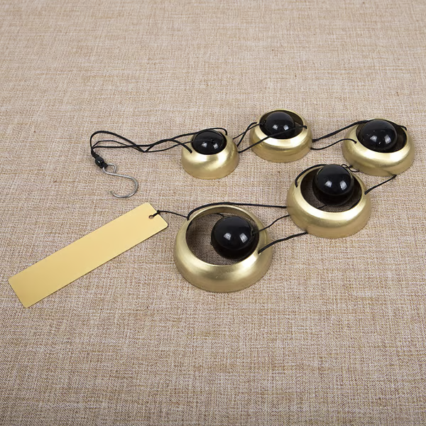 🔔 Quintet Brass Wind Chimes (35-inch)