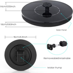 Solar-Powered Birdbath Fountain