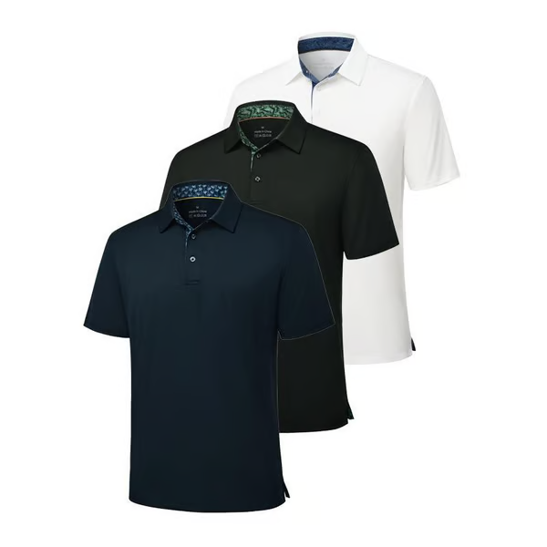 🔥Last Day Sale!!!Only £8 each🔥👕3-Pack Men's Polo Shirts