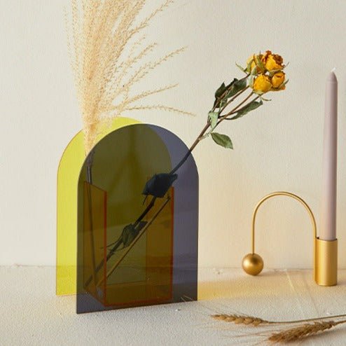 Eclectic Shape Acrylic Vase