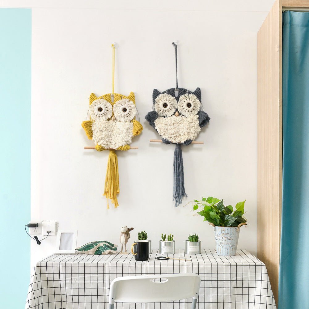 Enchanting Owl Macrame Wall Decor