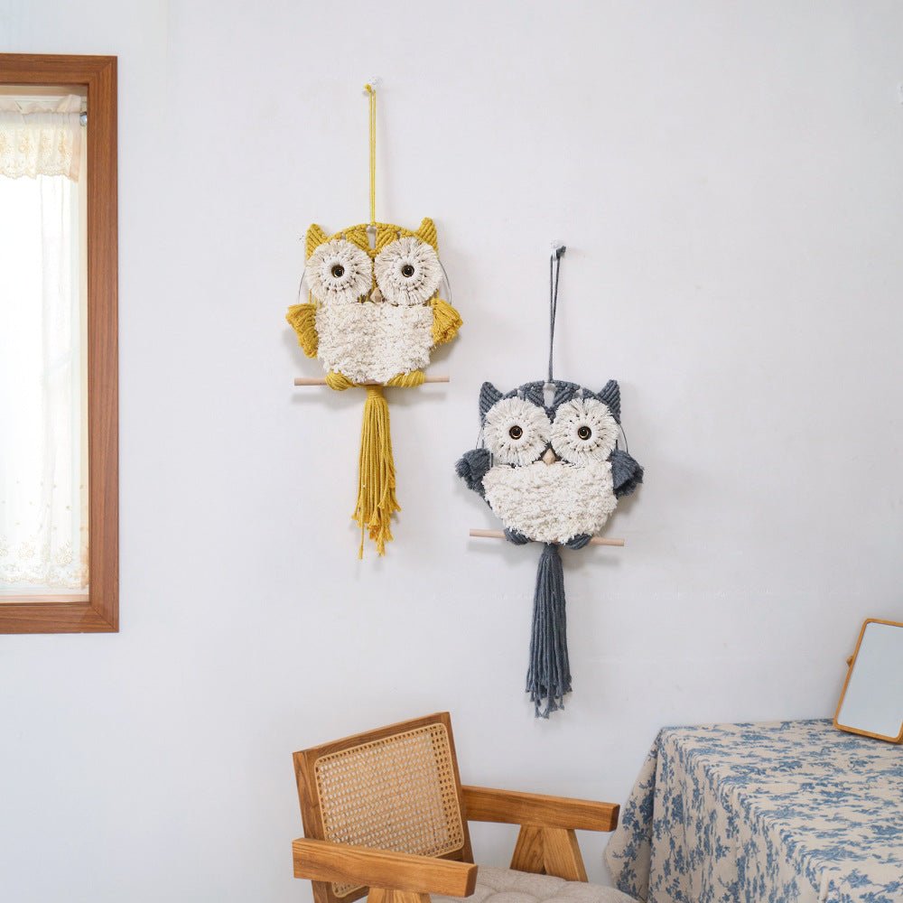 Enchanting Owl Macrame Wall Decor