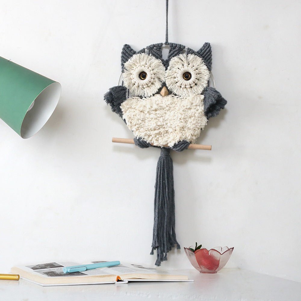 Enchanting Owl Macrame Wall Decor
