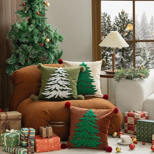 Evergreen Holiday Cushion