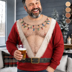 Fun Fuzzy Chest Christmas Sweatshirt