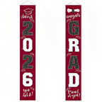 🎓Class of 2026 Graduation Banner | Congrats Grad Front Door Porch Decor for Graduation Party (✨Set of 2)
