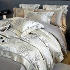 Alma Luxury Vintage Floral Jacquard Bedding Set