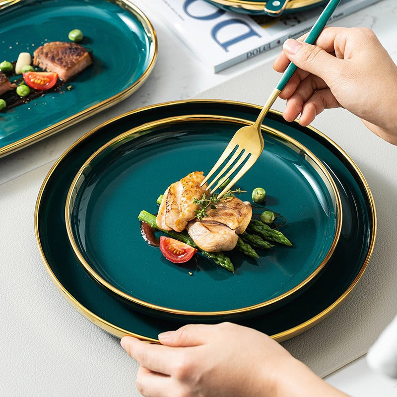 Verde Emerald Green Luxury Dinnerware Set