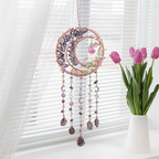 ❤️‍🔥Handmade Natural crystal gravel handmade tree of life pendant