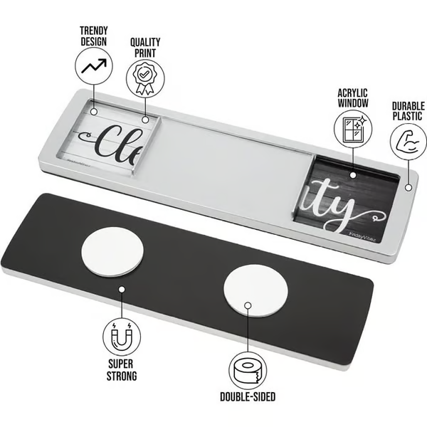 Clean Dirty Dishwasher Magnet Indicator Sign ✨