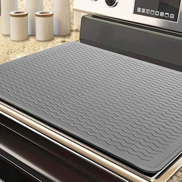 🔥500°F/220°C Heat-Resistant Silicone Stove Cover Mat & Utensils