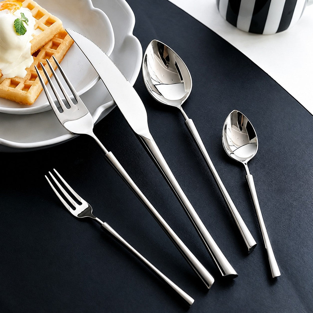 Ottoman Silver Luxury Stainless Steel Cutlery Set