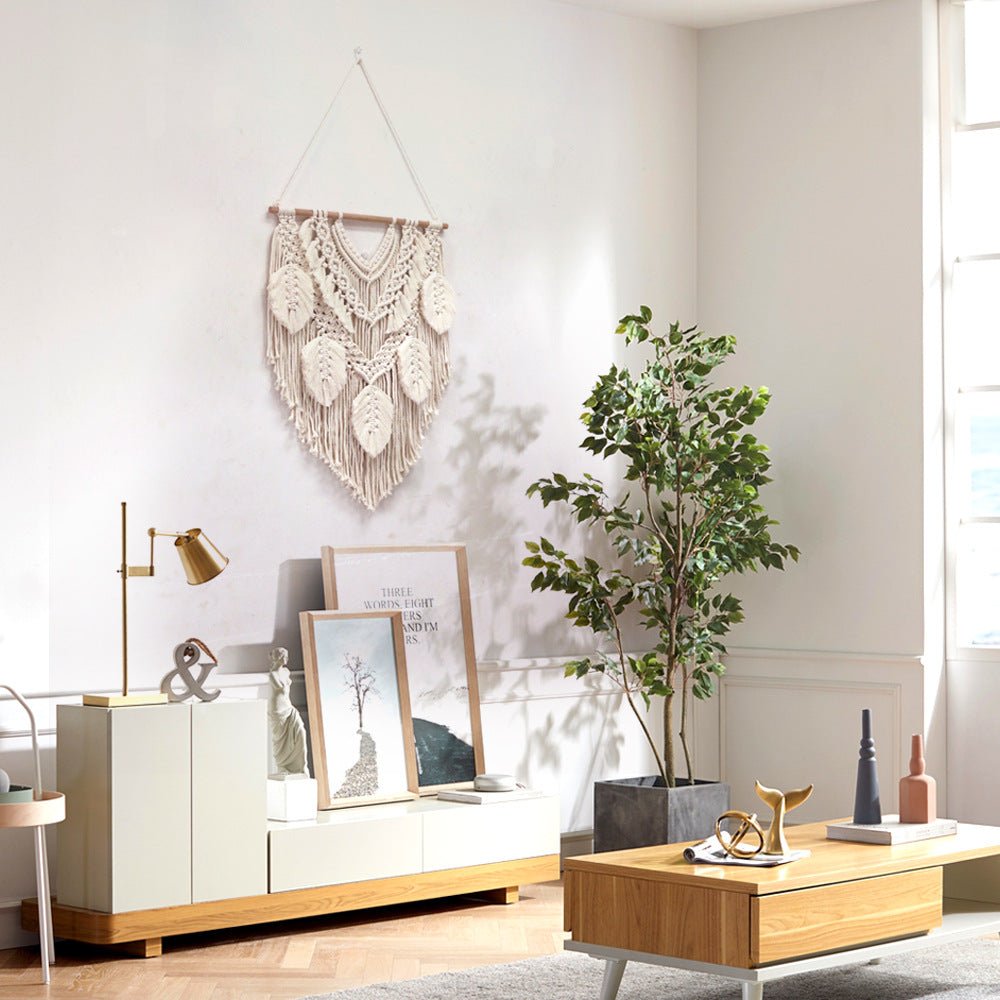 Feathered Serenity Macrame Wall Decor