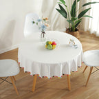 Fiesta White Tablecloth