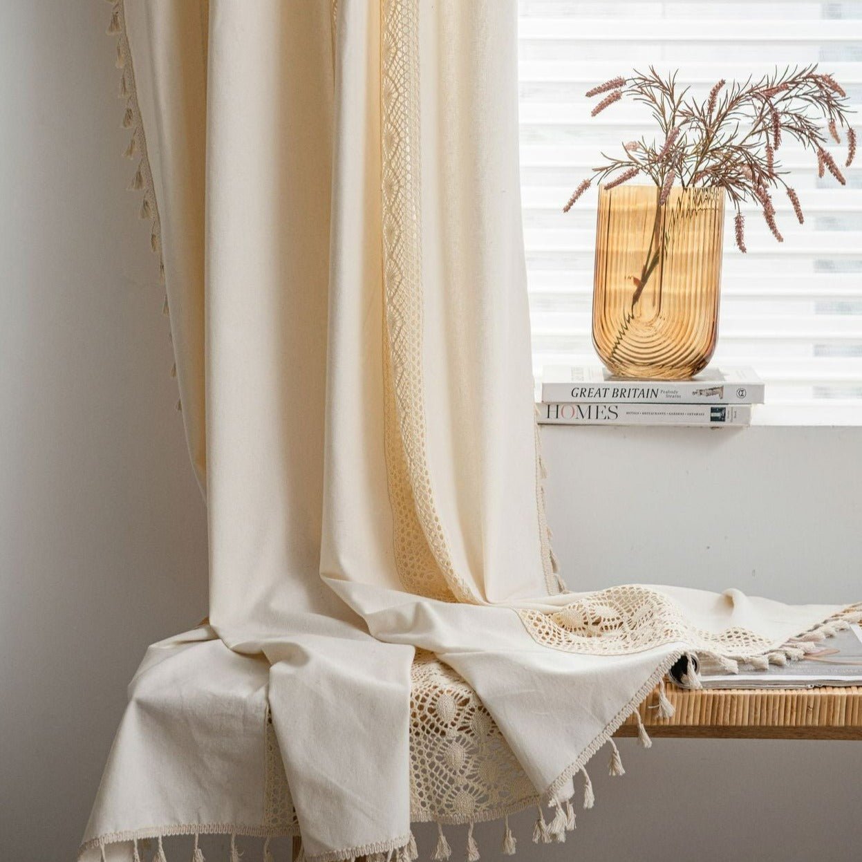 Fiore Di Latte Beige Curtain