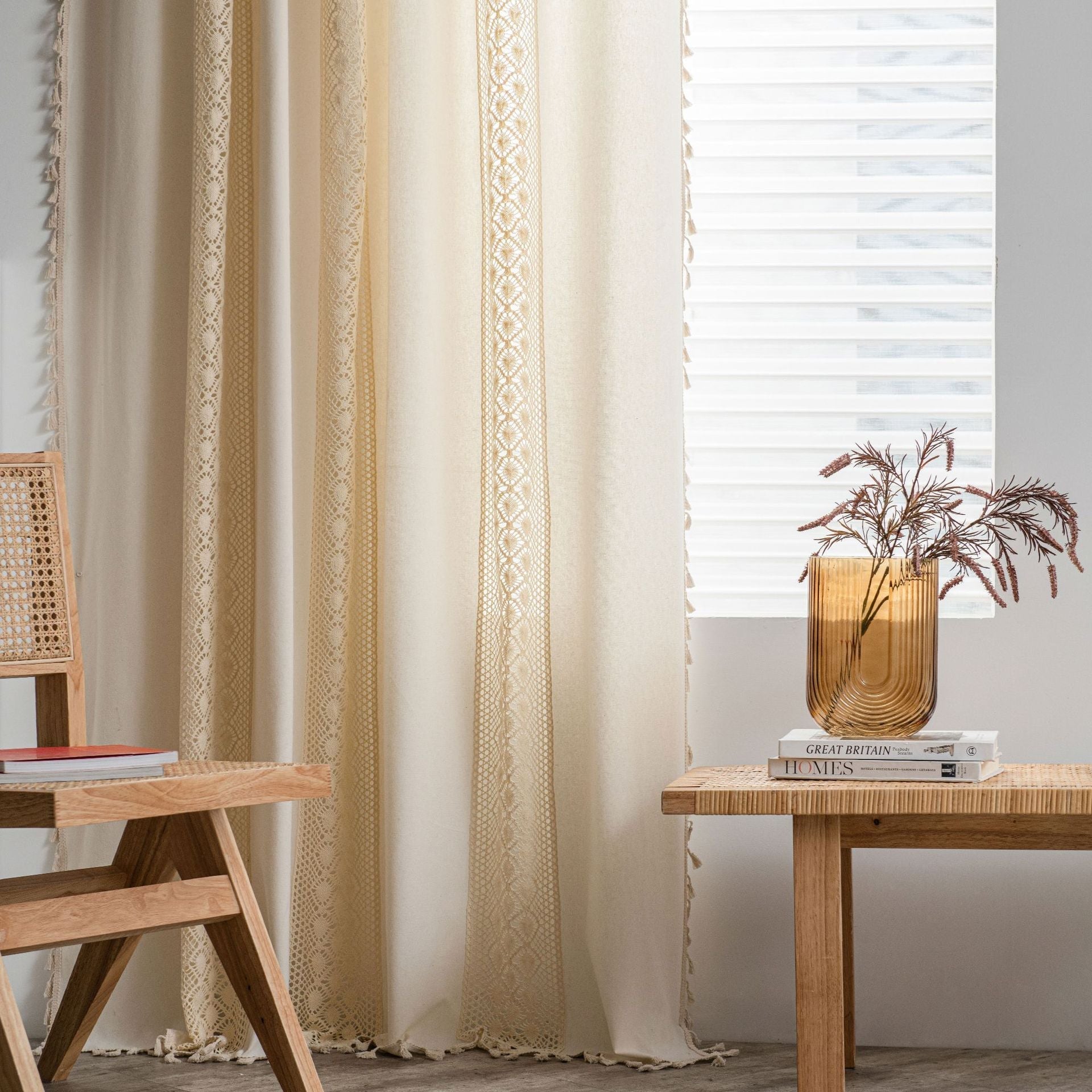 Fiore Di Latte Beige Curtain
