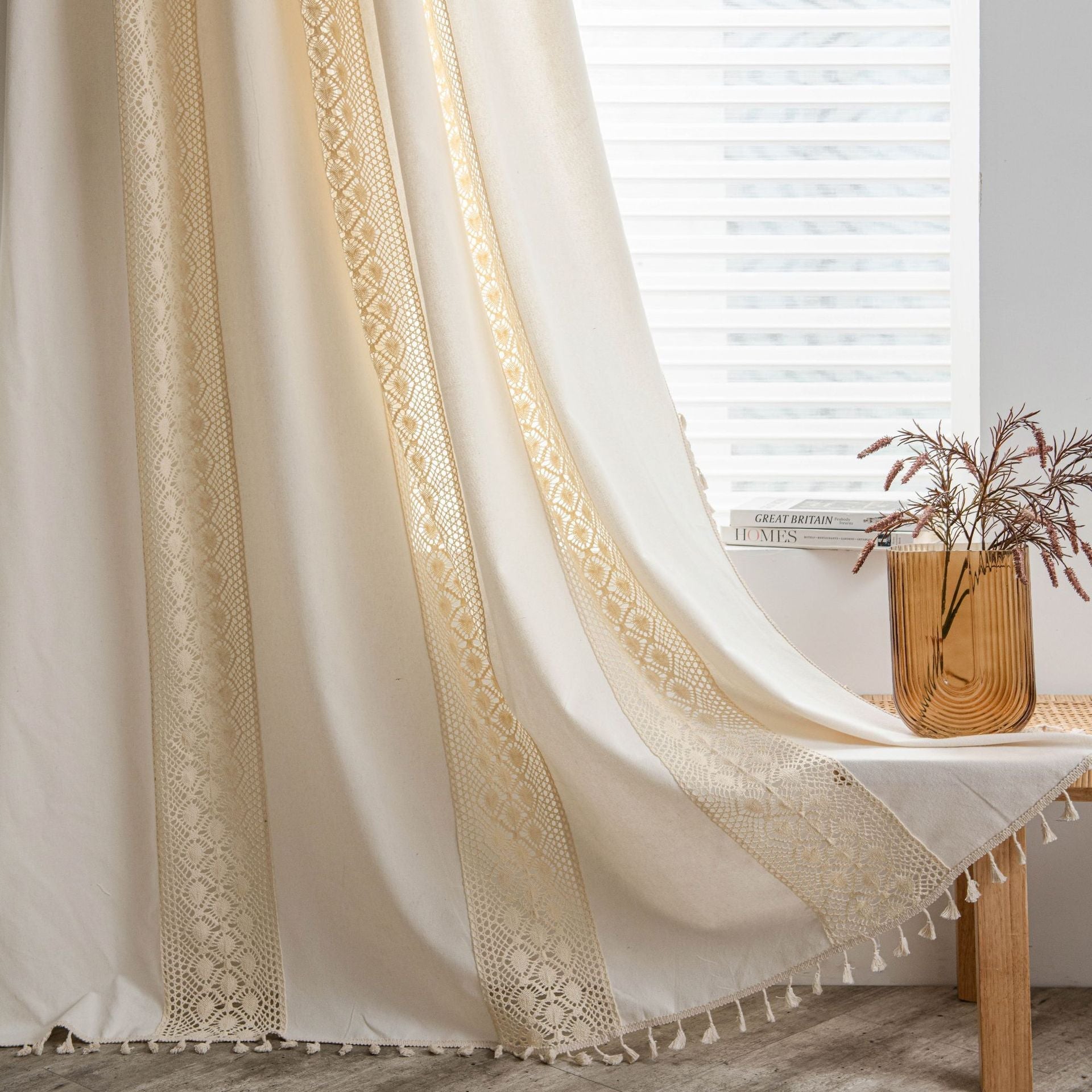 Fiore Di Latte Beige Curtain