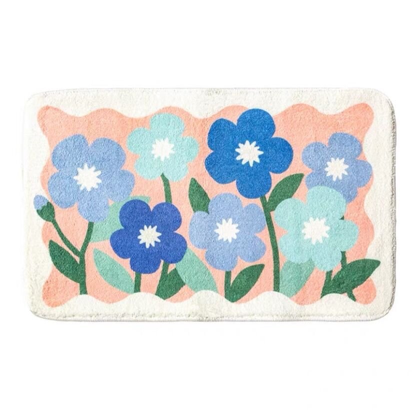 Floral Bath Mat