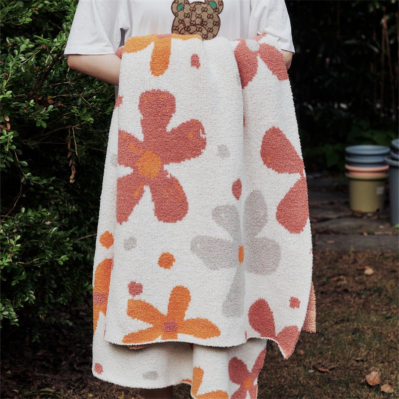 Floral Bloom Cozy Throw