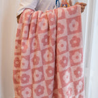 Floral Checkered Towel