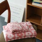 Floral Checkered Towel