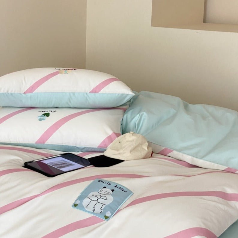 Flower And Butterfly Bedding Set