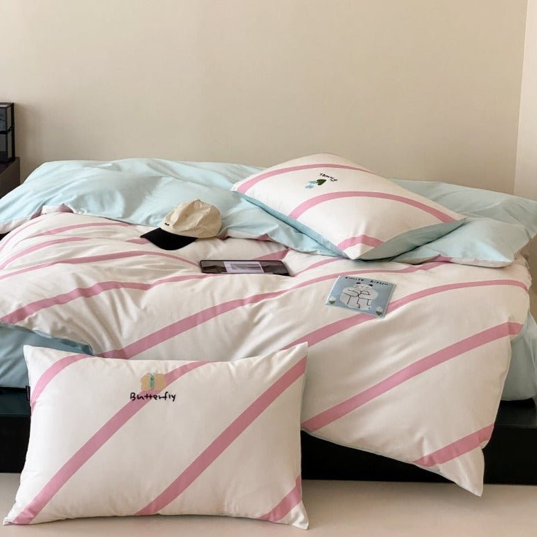 Flower And Butterfly Bedding Set