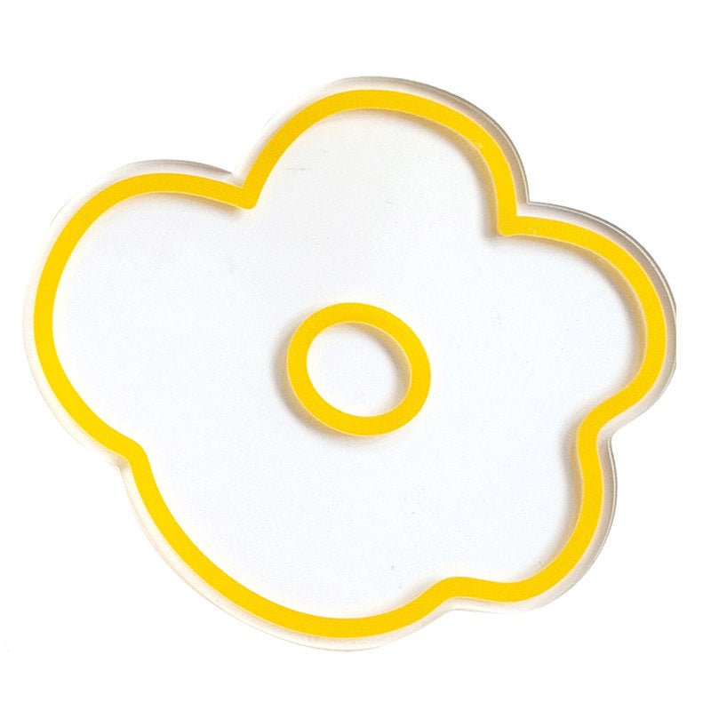 Flower Petal Transparent Acrylic Coaster