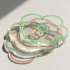 Flower Petal Transparent Acrylic Coaster