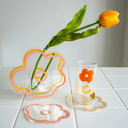 Flower Petal Transparent Acrylic Coaster