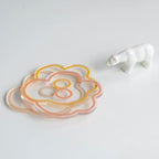 Flower Petal Transparent Acrylic Coaster