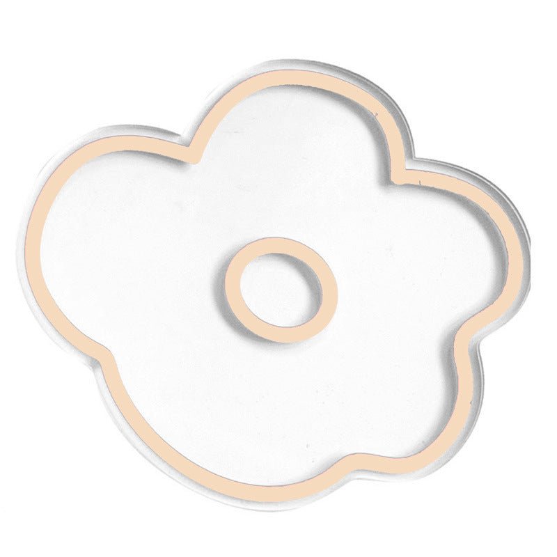 Flower Petal Transparent Acrylic Coaster