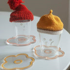 Flower Petal Transparent Acrylic Coaster