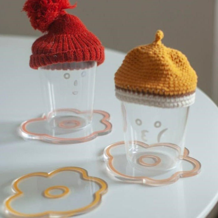Flower Petal Transparent Acrylic Coaster
