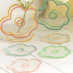 Flower Petal Transparent Acrylic Coaster