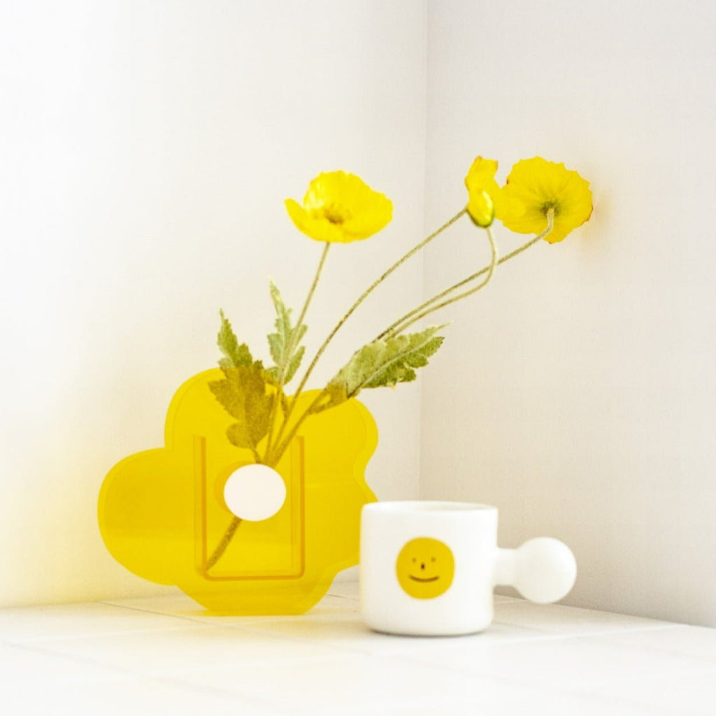 Flower Petal Transparent Acrylic Vase