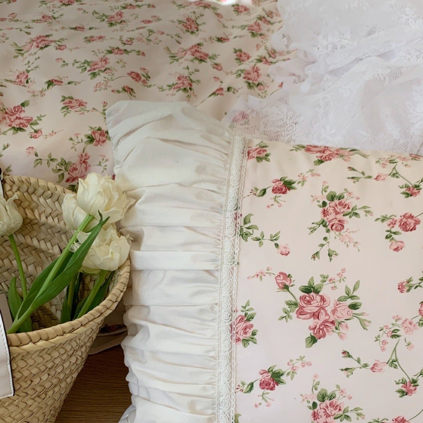 French Poppy Quilt Cover Set