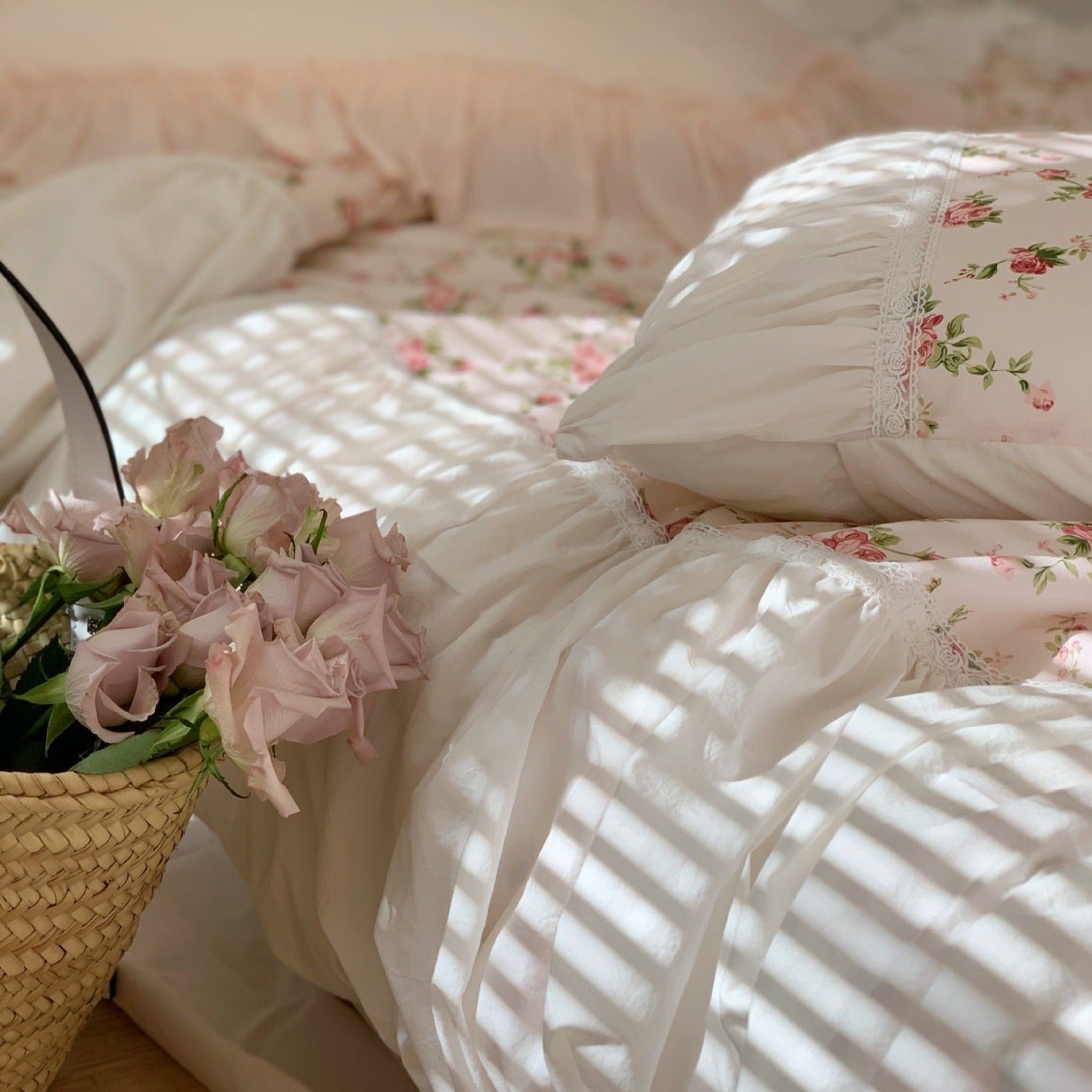 French Poppy Quilt Cover Set