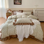 Frilly Floral Bedding Set