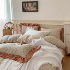 Frilly Floral Bedding Set