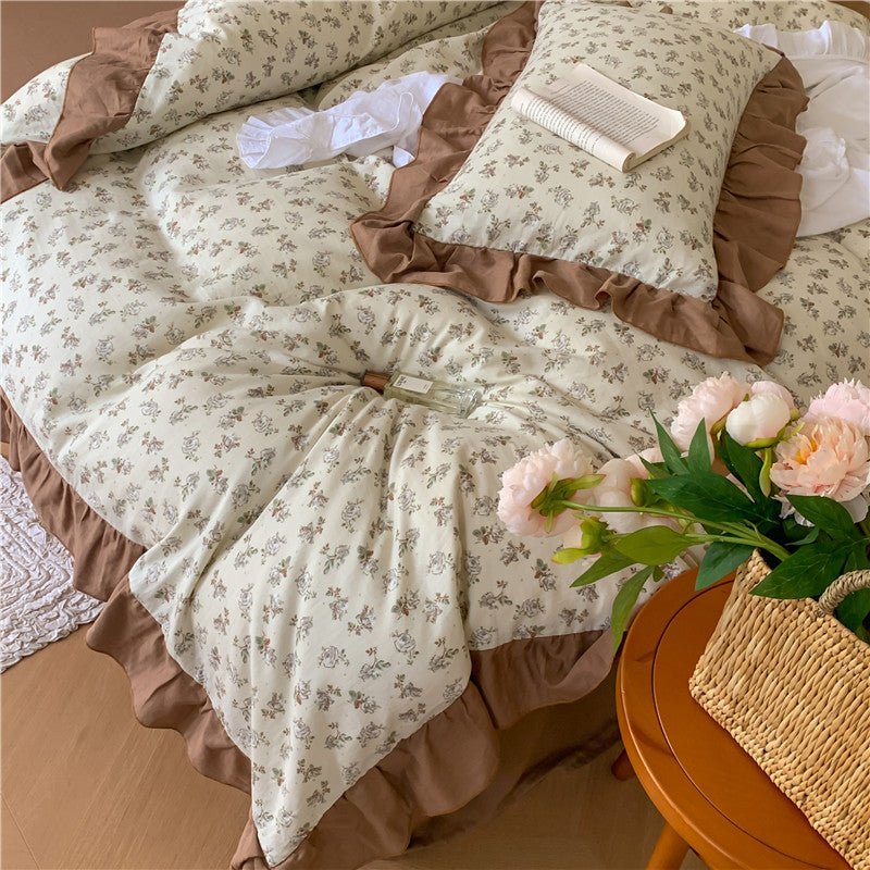 Frilly Floral Bedding Set