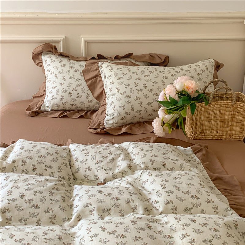 Frilly Floral Bedding Set
