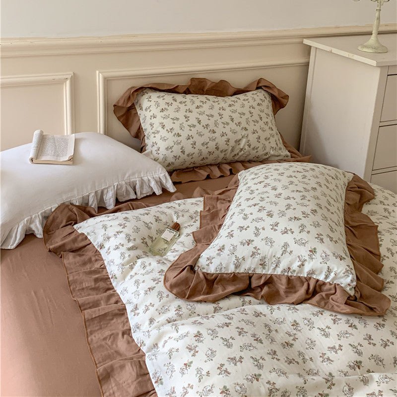 Frilly Floral Bedding Set