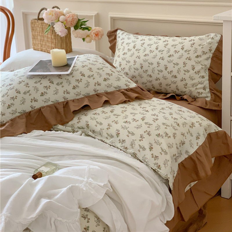 Frilly Floral Bedding Set