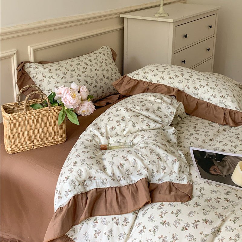 Frilly Floral Bedding Set